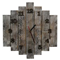 Zegar ścienny drewniany postarzany