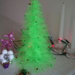 Zielona choinka - ozdoba świąteczna - Brokat