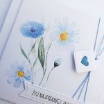 Kartka na urodziny imieniny minimalistyczna - Kartka na urodziny ze sznurkiem