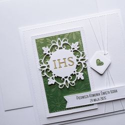 Oryginalna personalizowana kartka komunijna