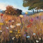 Drzewa-praca pastelami - 