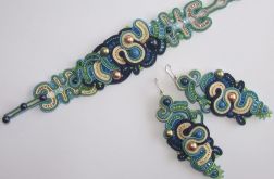 Komplet sutasz kolczyki i bransoletka 03