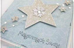 Kartka świąteczna z gwiazdkami