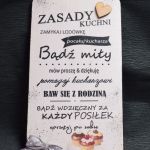 Zawieszka Zasady naszej kuchni - 