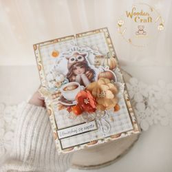 Kobieca kartka urodzinowa "Autumn 2" GOTOWA