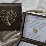 Rustykalne zaproszenie ślubne dla Rodziców 1 - Prośba o Błogosławieństwo w drewnianym pudełku Zaproszenia ślubne dla Rodziców Mamy Taty Rustykalny Ślub