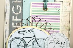 kartka uniwersalna z rowerem
