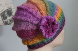 Czapka retro wielobarwna