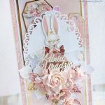 Kartka urodzinowa z króliczkiem "Princess" GOTOWA - 