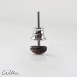 Kamyk – miedziany kolczyk – sztyft mały (2211-05) - miedziany kolczyk wkrętka