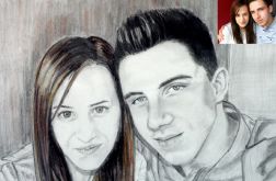Portret - 2 osoby - format A3 - AgaweART