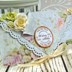 Kopertówka ślubna- różany poranek