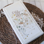 Kartka na ślub w pudełku "White & Cream" DL-2 - dl zlote3