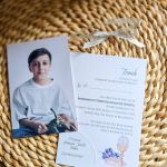 Eleganckie zaproszenie na I Komunię Świętą ze zdjęciem - 4