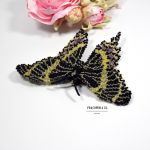 broszka motyl - broszka koralikowa