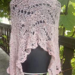 Moherowy szal z alpaką