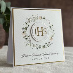 Ręcznie robione zaproszenia komunijne, 18B