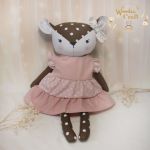 Sarenka Nina przytulanka w sukieneczce róż - 