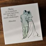 Prośba o poprowadzenie do ołtarza ślubu dla Taty - prezent dla Taty Panny Młodej, prośba o prowadzenie do ołtarza, wyjątkowy dodatek ślubny, pamiątka weselna.