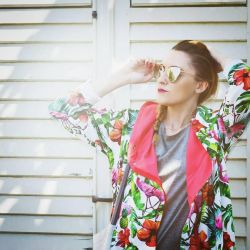 Oversize bluza ogromny kaptur tropik