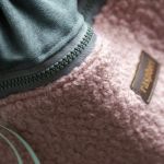 Szaro-różowy plecak z przednią kieszenią - 