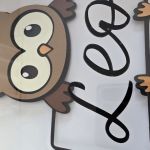 Personalizowana ramka 3D z imieniem sowa - sowa3