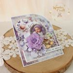 Piękna kartka z okazji narodzin "Violet Baby" - 