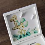 Pudełko na pieniądze Roczek Zwierzaki Safari - Pudełko na pieniądze na roczek prezent urodzinowy, zwierzaki safari, oryginalny sposób na danie gotówki w prezencie