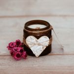 WALENTYNKOWY ZESTAW ŚWIEC SOJOWYCH NA PREZENT - zestaw świec sojowych walentynki róża