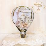 Urodzinowa kartka balonik "Beige Baby" GOTOWA - 
