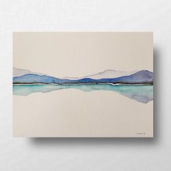 Pejzaż-praca formatu 24/32 cm akwarela Pejzaż-praca formatu 24/32 cm akwarela