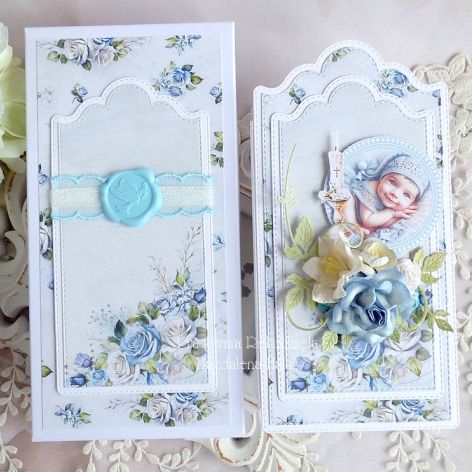 Pamiątka chrztu w pudełku 401