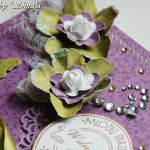 Kopertówka z okazji ślubu-'fiołkowa łąka' - 