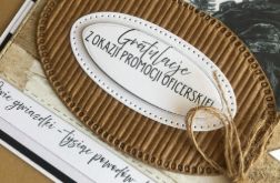 Gratulacje! promocja oficerska! Kartka z kopertą!