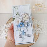 Kartka komunijna pamiątka "LovelyBlue1"GOTOWA - 