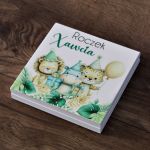 Pudełko na pieniądze Roczek Zwierzaki Safari - Pudełko na pieniądze na roczek prezent urodzinowy, zwierzaki safari, oryginalny sposób na danie gotówki w prezencie