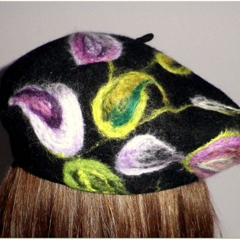 beret /motyw fioletowy/