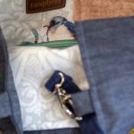 Niebiesko-różowa patchworkowa torba na ramię - 