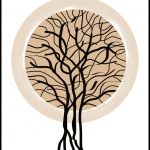 "Drzewo" grafika autorska - Harmonijna kolorystyka