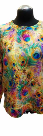 Bluzka damska pawie oczka S/M wyprzedaż