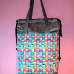 Torebka damska torba shopper 3D kolor - Zaciągana na sznur