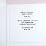 Minimalistyczna kartka ślubna w bieli na ślub - KArtka ślubna z oryginalnymi życzeniami