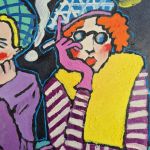 Obraz do salonu divy plotka w trzech aktach - 