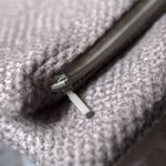 Składana kopertówka z weluru melanż - 