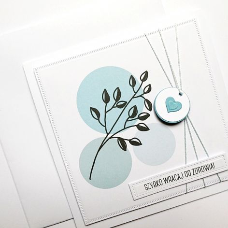 Kartka minimalistyczna powrotu do zdrowia