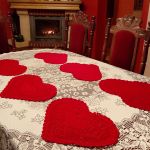 Serwetki podkładki w kształcie serca - podkładka na stół