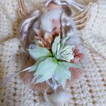 Aniołki z zieloną poinsecją  - Pojedynczy aniołek