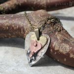 Serce familijne - serce z metalu na szyję