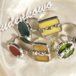 Rubinowy - technika Tiffany'ego - 