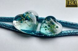 Dumka na dwa serca - bransoletka z żywicy